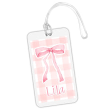 Load image into Gallery viewer, Watercolor Bow Bag Tag

