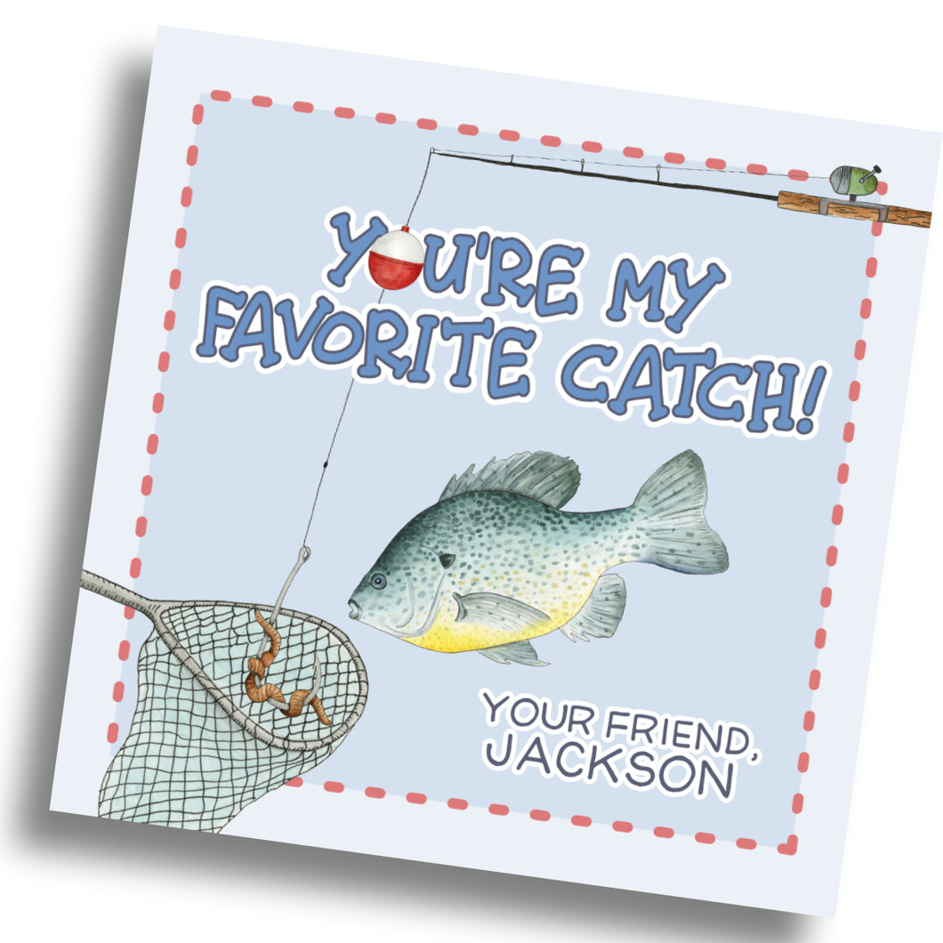 Fish Favorite Catch Valentine Card