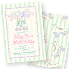 Load image into Gallery viewer, Roller Skate Birthday Invitation
