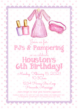 Load image into Gallery viewer, Spa &amp; Pampering Birthday Invitation
