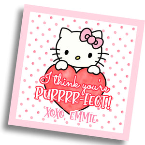 Kitty Valentine Card - PRINTABLE