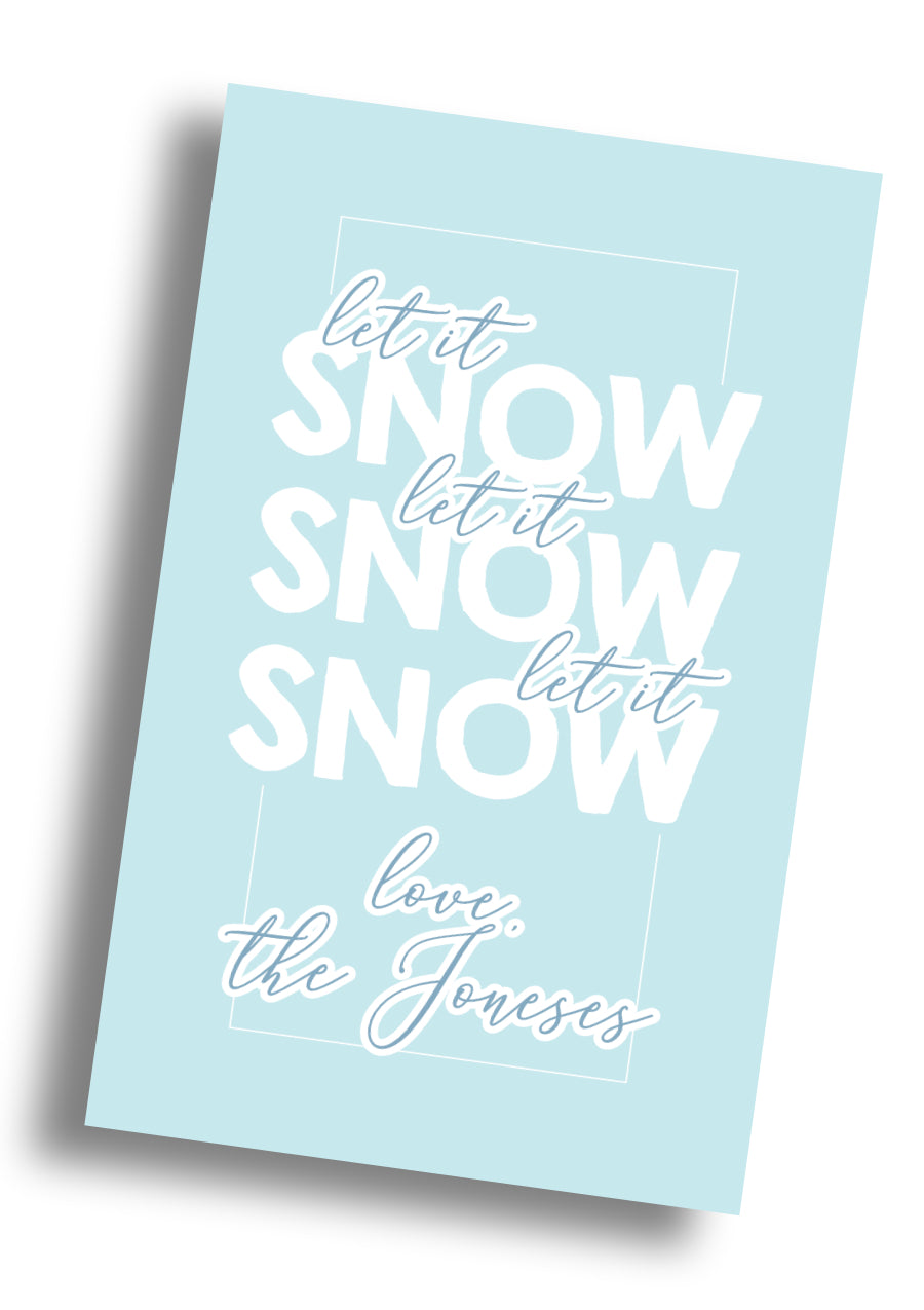 Let It Snow Gift Tag