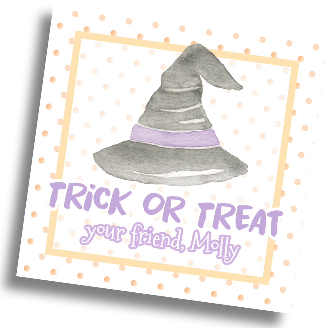 Witch Hat Gift Tag