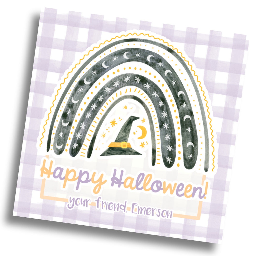 Witch Rainbow Gift Tag